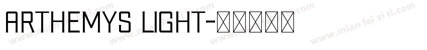 ARTHEMYS LIGHT字体转换